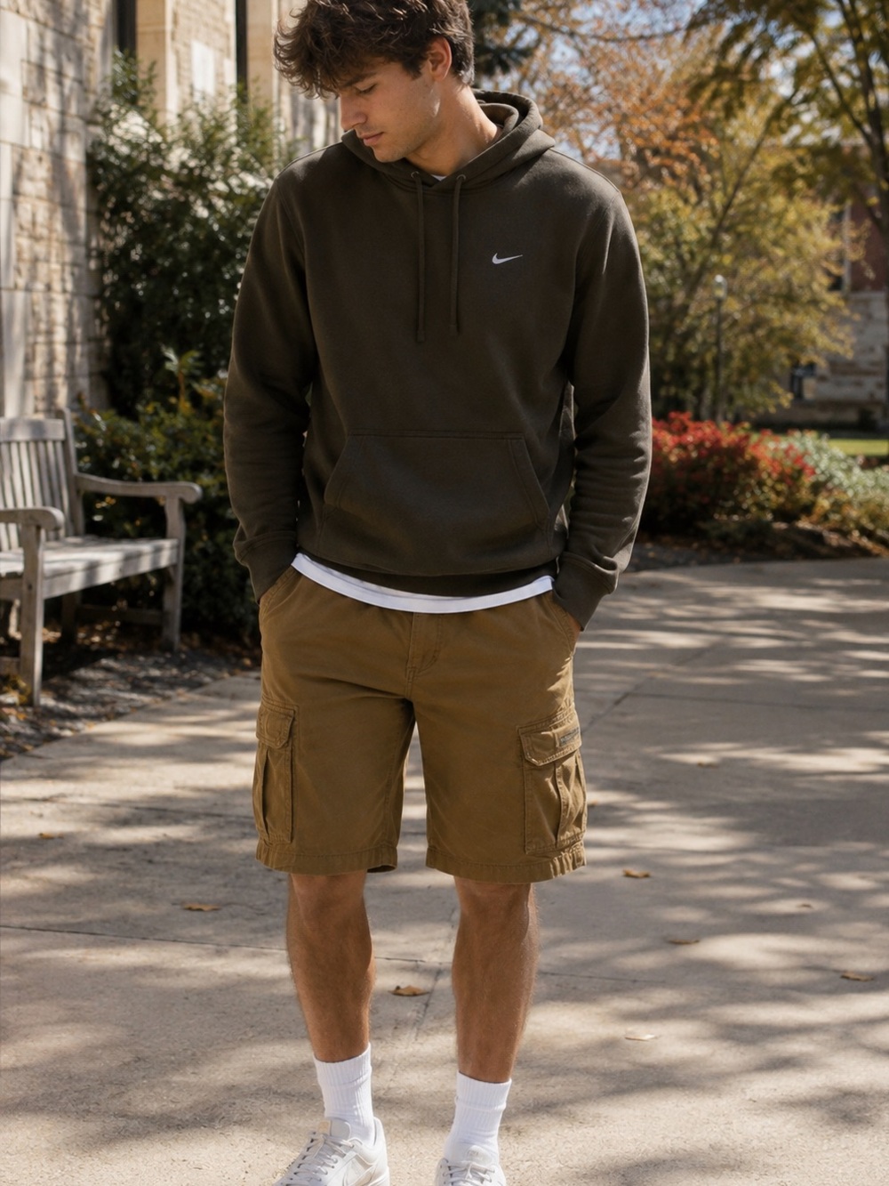 UNIONBAY Men's Cargo Shorts in Brown